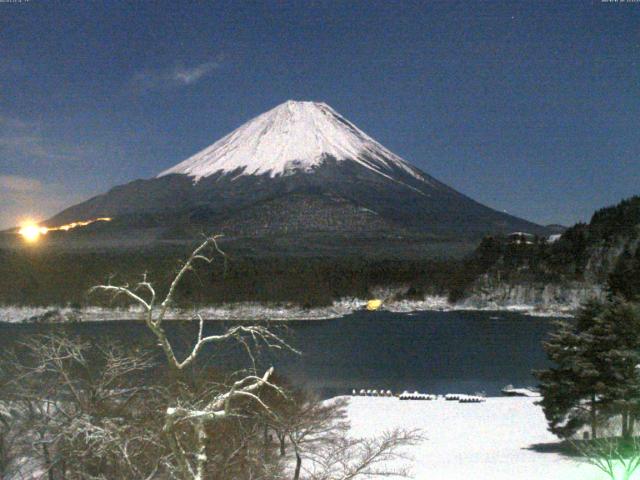 精進湖からの富士山