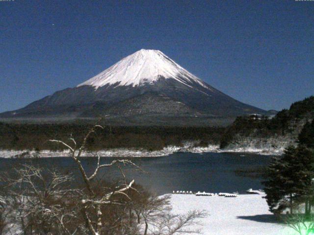 精進湖からの富士山
