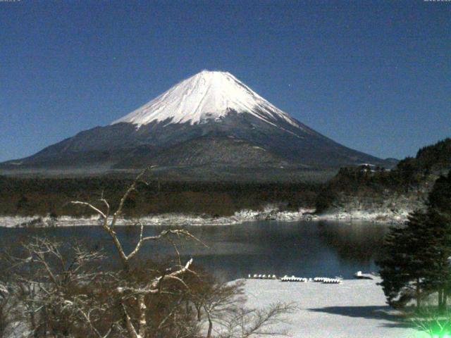 精進湖からの富士山