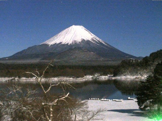 精進湖からの富士山