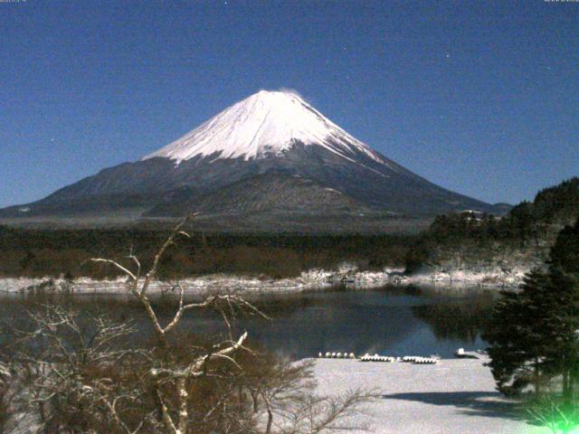 精進湖からの富士山