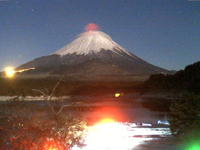 精進湖からの富士山