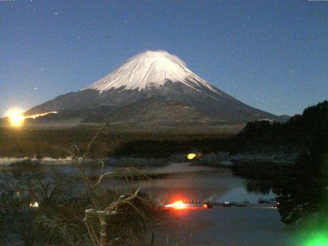 精進湖からの富士山