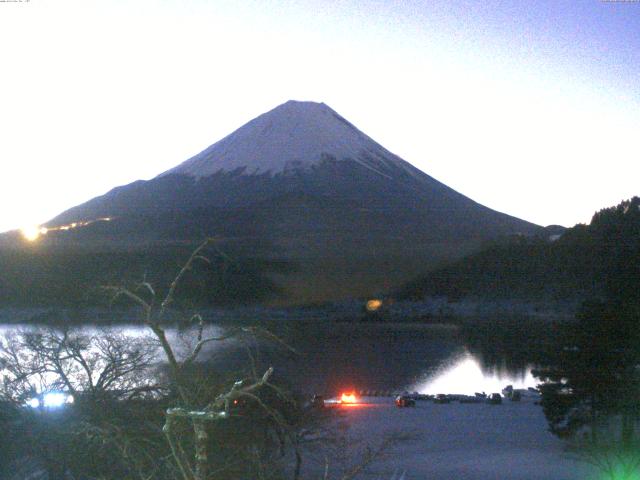 精進湖からの富士山