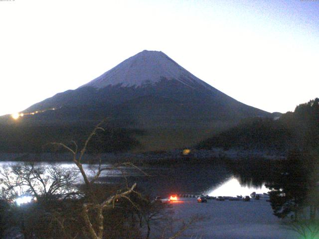 精進湖からの富士山