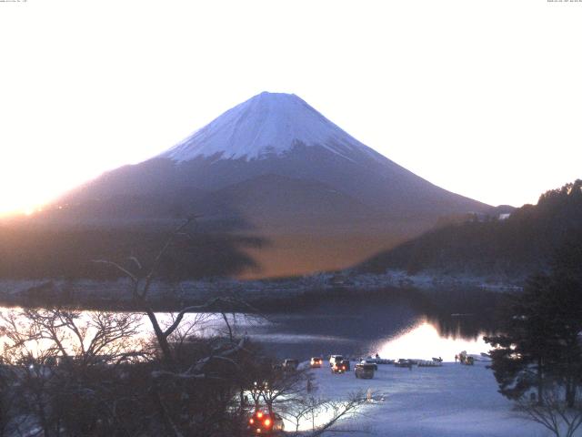 精進湖からの富士山