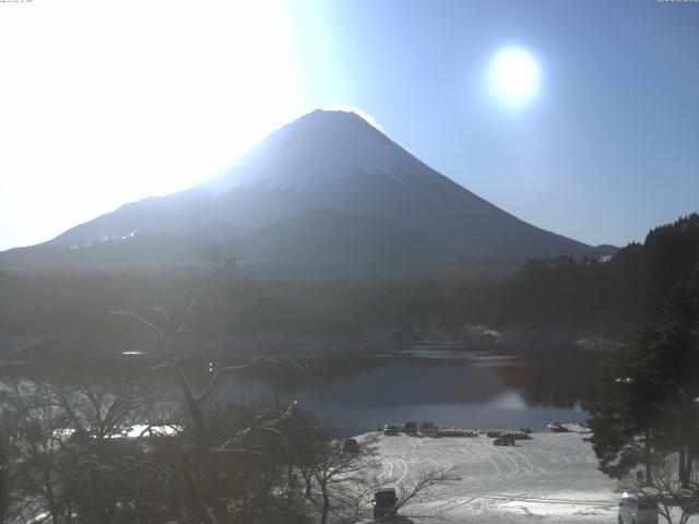精進湖からの富士山