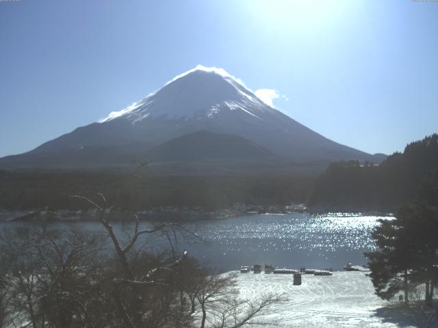 精進湖からの富士山
