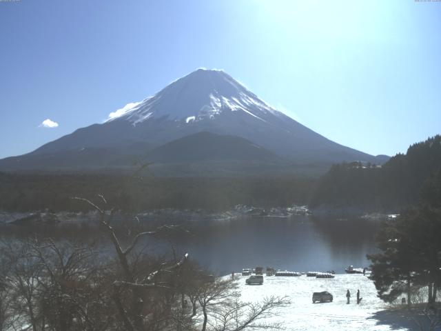 精進湖からの富士山