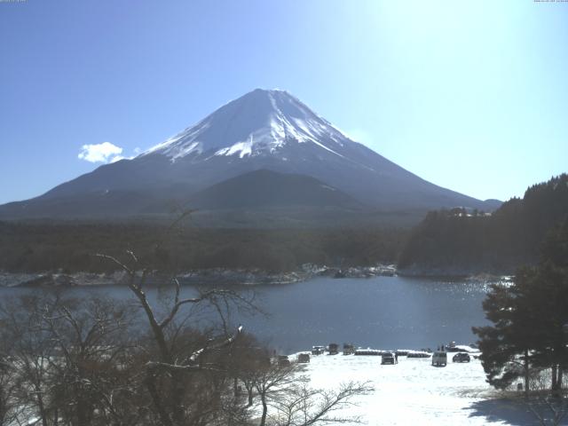 精進湖からの富士山