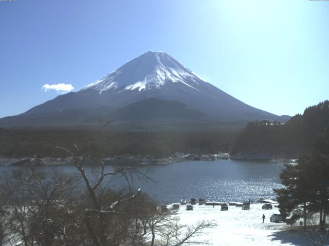 精進湖からの富士山