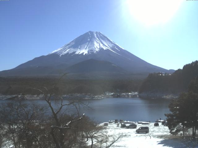 精進湖からの富士山
