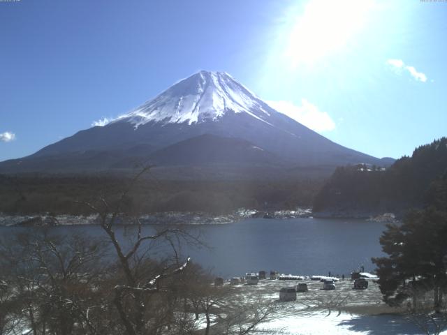 精進湖からの富士山