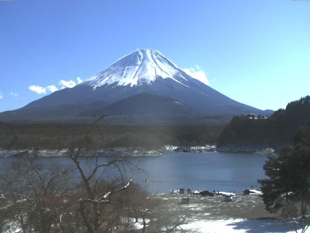 精進湖からの富士山
