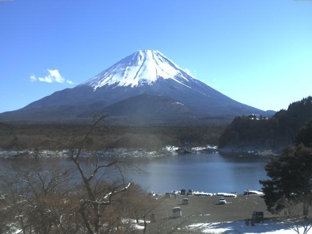 精進湖からの富士山