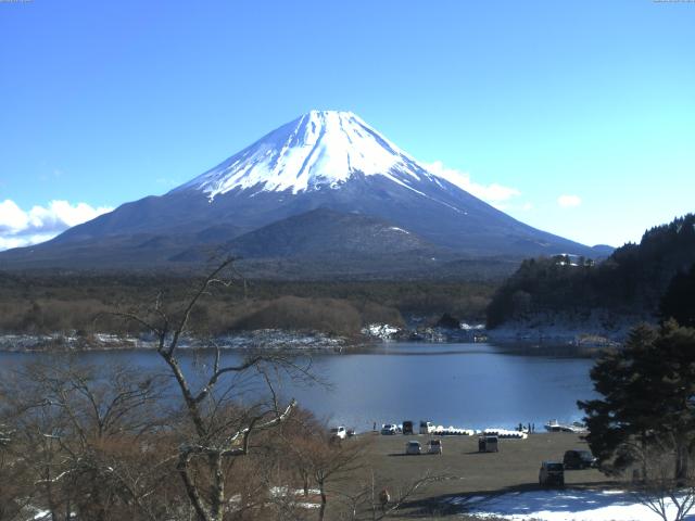 精進湖からの富士山