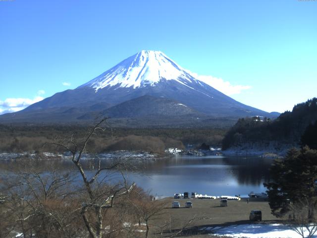 精進湖からの富士山