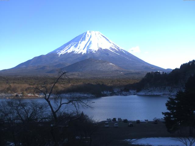 精進湖からの富士山