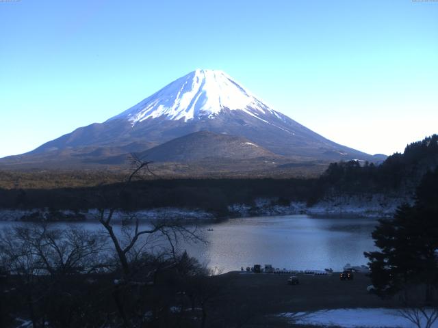 精進湖からの富士山