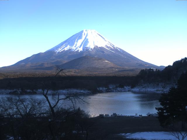 精進湖からの富士山