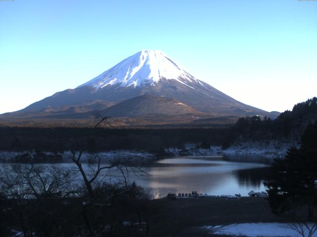 精進湖からの富士山
