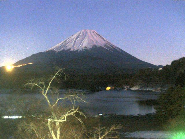 精進湖からの富士山
