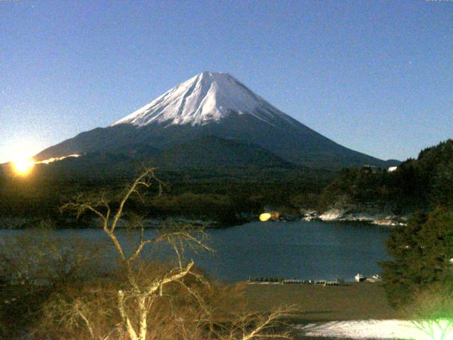 精進湖からの富士山