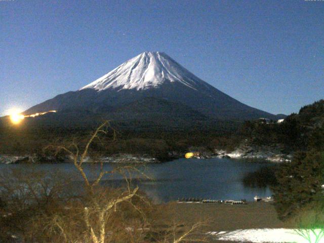 精進湖からの富士山