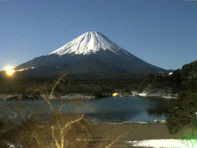 精進湖からの富士山