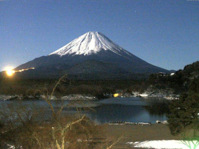 精進湖からの富士山
