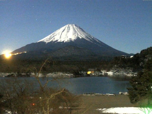 精進湖からの富士山