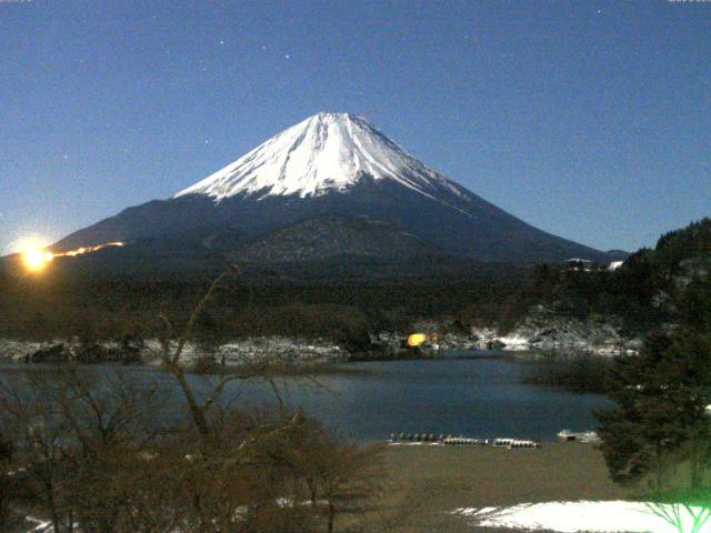 精進湖からの富士山