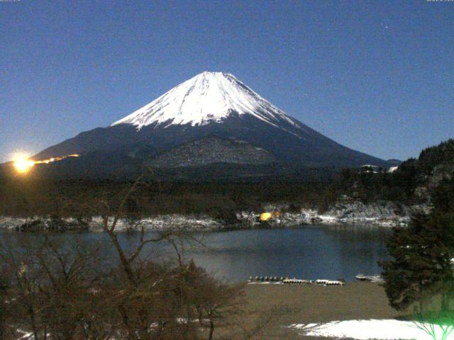 精進湖からの富士山