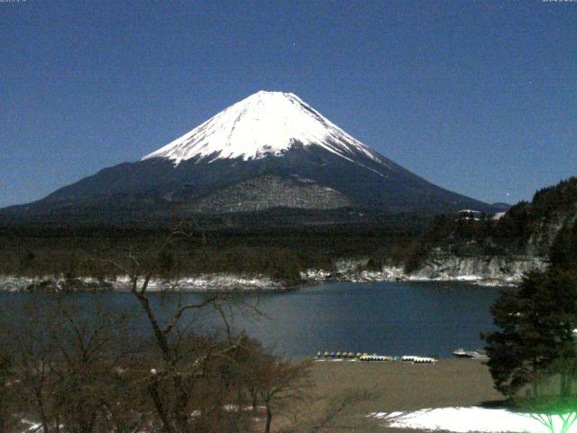 精進湖からの富士山