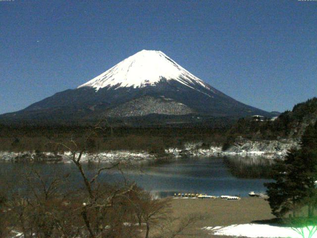 精進湖からの富士山