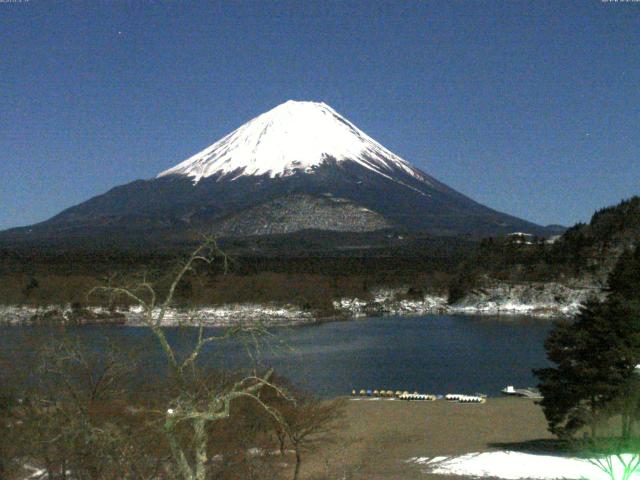 精進湖からの富士山