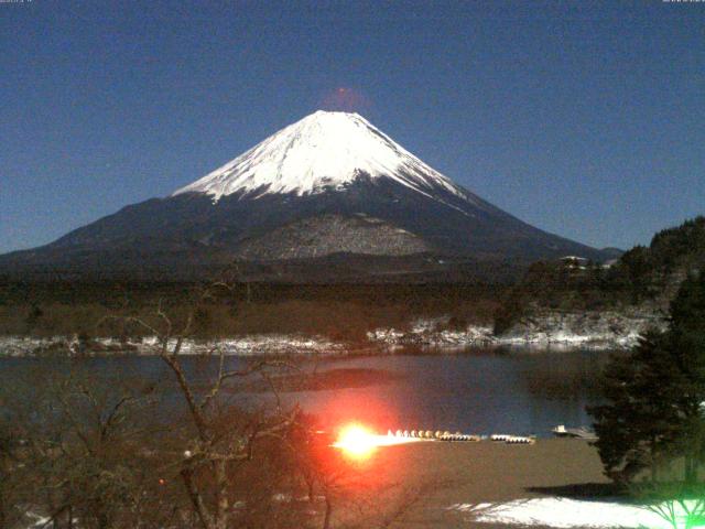精進湖からの富士山