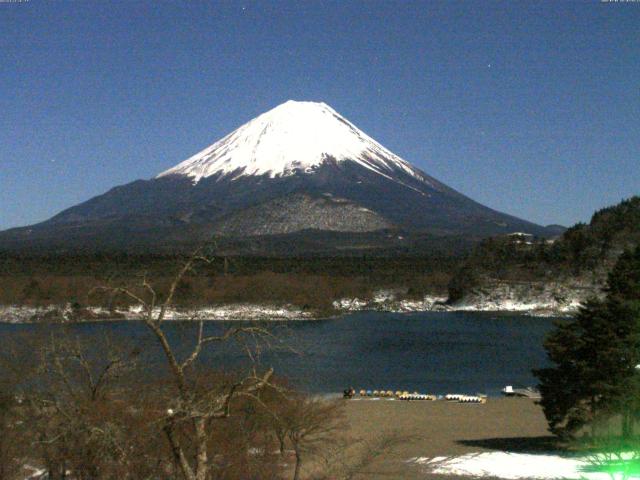 精進湖からの富士山