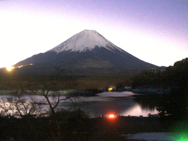 精進湖からの富士山