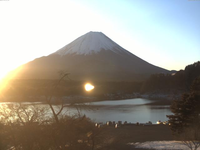 精進湖からの富士山