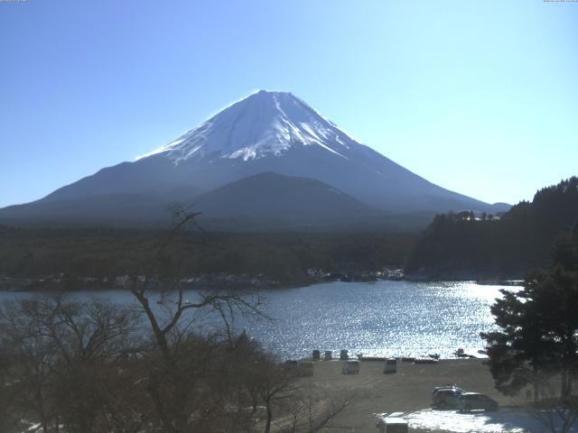 精進湖からの富士山