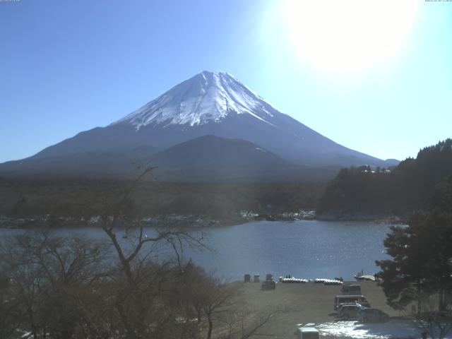 精進湖からの富士山