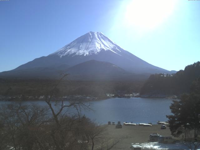 精進湖からの富士山