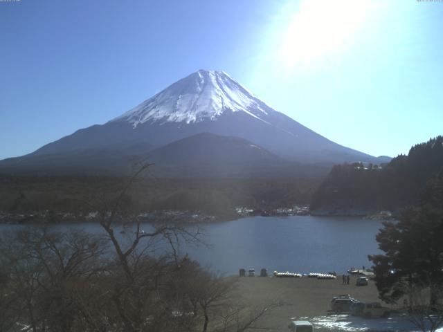 精進湖からの富士山