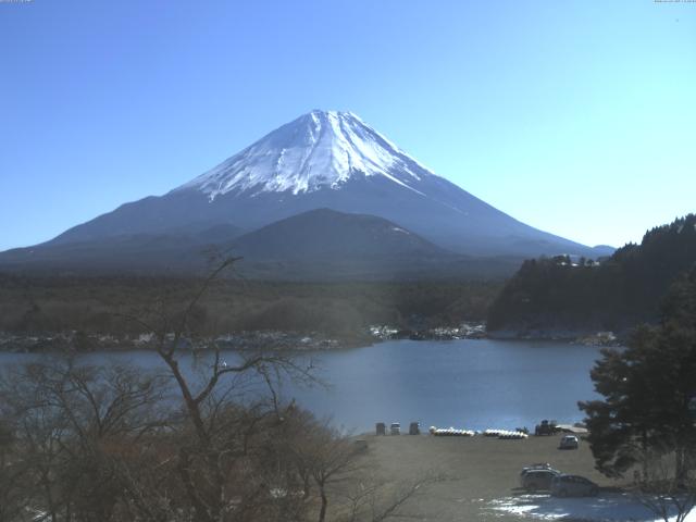 精進湖からの富士山