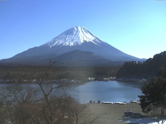精進湖からの富士山