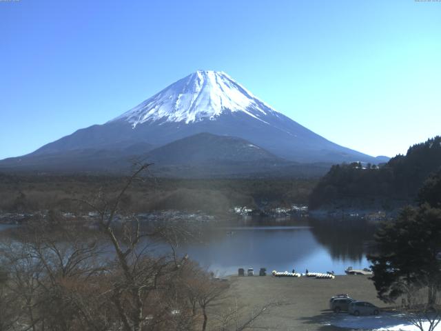 精進湖からの富士山