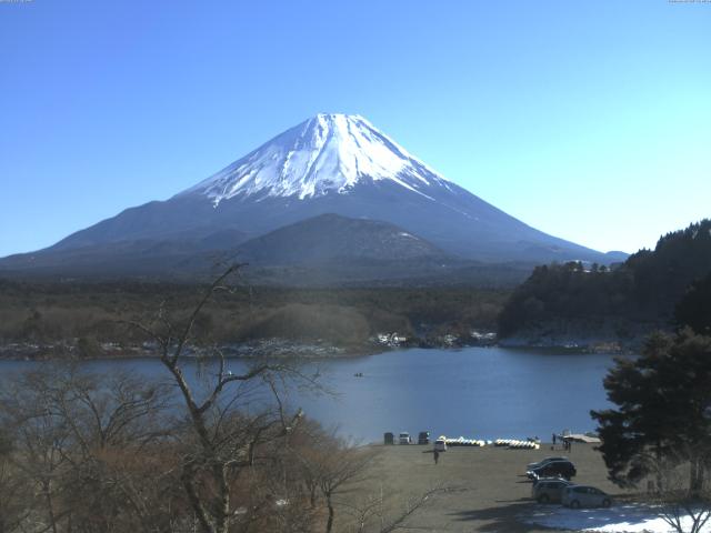 精進湖からの富士山