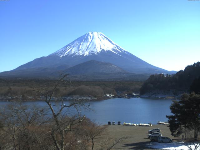 精進湖からの富士山