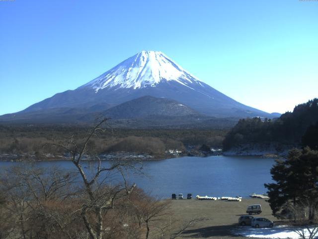 精進湖からの富士山